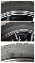 スタッドレス ダンロップ ウィンターマックスWM01 215/50R17 2019年製 室内保管 バリ山 17インチ 7.0J +48 PCD114.3 SPORT ABELIA _画像7