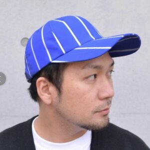 セレブ　CELEB ストライプ　キャップ　ブルー　CAP ローキャップ　綿　青