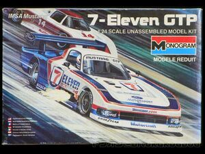 【モノグラム】1/24 IMSA MUSTANG 7-Eleven GTP ≪ジャンク≫ MONOGRAM イムサマスタング セブンイレブン 部品切離済 未組立 当時モノ レア