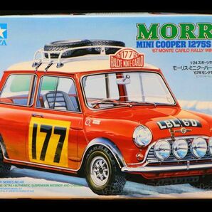 【小鹿タミヤ】1/24 ミニクーパー・ラリー 1967モンテカルロ優勝車 TAMIYA MORRIS MINI COOPER 1275S RALLY 一部開封 未組立 当時モノ レアの画像1