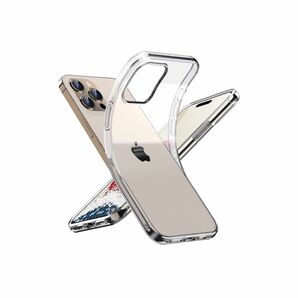 iPhone15Pro用ケース HD全透明 米軍MIL規格 超耐衝撃 滑り止め Qi充電 衝撃吸収 TPU フィット感 クリア