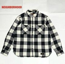 【人気】NEIGHBORHOOD　ネイバーフッド　ネルシャツ　オンブレシャツ　バイカラー　バッファローチェック柄　胸ポケット　182ARNH-SHM01_画像1