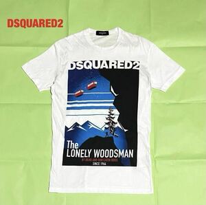 【人気】DSQUARED2　ディースクエアード　プリントTシャツ　半袖Tシャツ　ブランドロゴ　ユニセックス　クルーネック　S71GD0559 S22427