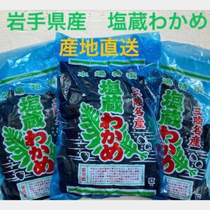 わかめ3袋　岩手産　三陸産　産地直送　ブランドわかめ　おまけ付き　ミネラル