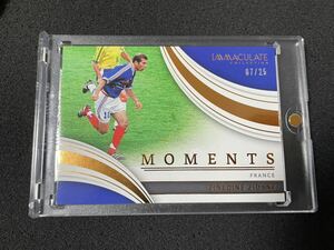 Panini Immaculate Soccer ジネディーヌ・ジダン（Zinedine Zidane) Moments 25枚限定 フランスW杯決勝戦 カード