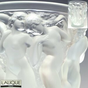 【趣楽】 西洋美術　ＬＡＬＩＱＵＥ　ラリック社　「バッカスの巫女 バコントゥ」　高さ２４，５ｃｍ　重量５，９ｋｇ　本物保証　Ｗ２０３