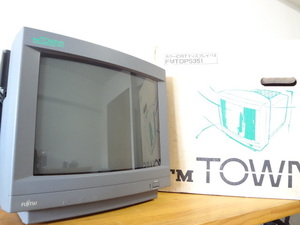 FM TOWNS 富士通 FMTDP5351 カラー CRT モニター ディスプレイ 14 