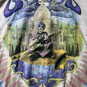 00s GRATEFUL DEAD バンドTシャツ タイダイ 2XL メキシコ製 グレイトフル・デッド LIQUID BLUE ビッグシルエット ROCK サイケの画像2