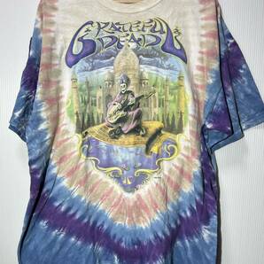 00s GRATEFUL DEAD バンドTシャツ タイダイ 2XL メキシコ製 グレイトフル・デッド LIQUID BLUE ビッグシルエット ROCK サイケの画像1