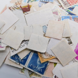 海外切手 外国切手 世界各国 １０００枚 アンティーク品 ヨーロッパ中心 使用済切手 コラージュ 紙ものの画像7