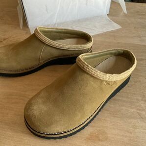 Simple シンプル スニーカー サンダル 新品未使用 27cm US9 Clog Suede スウェード クロッグ サンダル リアルレザー ローテク90’sの画像1