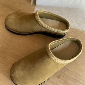 Simple シンプル スニーカー サンダル 新品未使用 27cm US9 Clog Suede スウェード クロッグ サンダル リアルレザー ローテク90’sの画像7