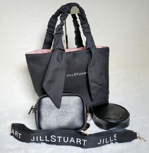 【非売品】JILL STUART ジルスチュアート ロゴストラップ付バッグ+リバーシブルトート +【非売品】サマンサチャームセット