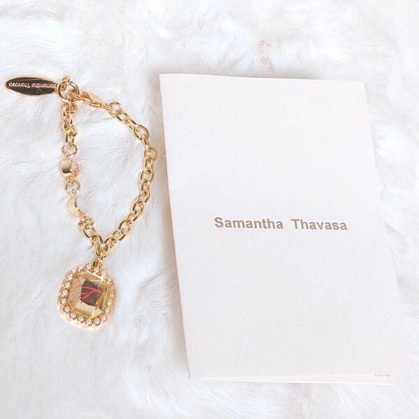 【美品】 サマンサタバサ Samantha Thavasa ゴールドチェーン バッグチャーム アクセサリー