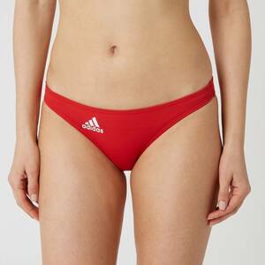 【即決】adidas アディダス 女性用 ビーチバレー ビキニ ショーツ 水着 ブルマ ドントレスト Red 海外XS