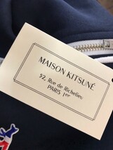 MAISON KITSUNE メゾンキツネ スウェット パーカー メンズ レディース ジップアップ トリコロール 長袖 トレーナー Mサイズ ネイビー_画像6