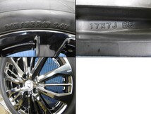 ホンダ モデューロMG-024＋アドバンA10●17×7J＋55 5穴×114.3●215/55R17●タイヤホイール4本●オデッセイ等●(nW970_画像4