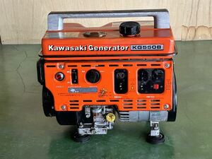 動作OK Kawasaki カワサキ Generator KG550B リコイルスタート 手持ち 発電機 60Hz 50Hz エンジン 農機具 100V 青森県 十和田市