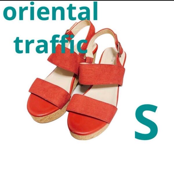 即日発送!oriental traffic サンダル S レディース レッド