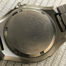 訳有！！ SEIKO キネティック オートリレー 5J22-0B80 セイコー KINETIC AUTO RELAY チタン製 デイト IW403BT01SK//_画像6