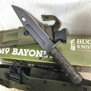 1円～ BUCK バック M9 パヨネット 188 Bブラック キャット #1487 米軍 サバイバルナイフ IW403CK06BCK_60の画像5