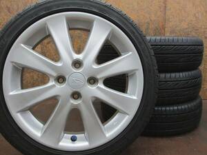 ★16インチ ダイハツ純正アルミホイール + 21年製 GOODYEAR EAGLE LS2000 165/50R16 4本セット[コペン タフト ムーヴ アトレー ダイハツ軽]