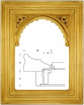 アーチ額 金 サイズF10号_画像1