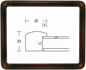 半丸水彩 サイズF4号