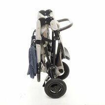 ○507386 良品 AirBuggy エアバギー ココプレミアム フロムバース アースブルー A型ベビーカー 3輪バギー_画像8