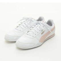 ◇507415 PUMA プーマ スニーカー 380663-06 サイズ25.0cm レザー レディース ホワイト ピンク_画像1