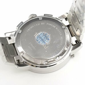 △508736 Vivienne Westwood ヴィヴィアンウエストウッド クロノグラフデイト クォーツ腕時計 KISS ME ONCE VW-2081 42mm シルバー黒文字盤の画像6