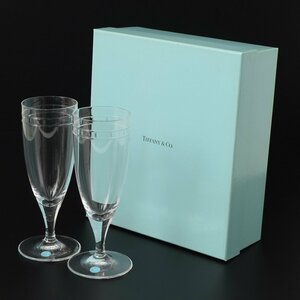 ◎462176 【SALE♪】 美品 TIFFANY&Co. ティファニー アトラス ペア ピルスナーグラス 箱入