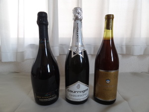 ■古酒 果実酒 3本セット ワイン シャンパン GREG NORMAN ESTATES / COURREGES CHAMPAGNE / SUMMER WOOD ビンテージ品■