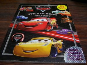 DISNEY PIXAR CARS STICKER BOOK TREASURY　over 350 reusable stickers / 洋書　ディズニー　ピクサー　車　ステッカーブック