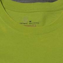 ◎カーハート ポケット Tシャツ CARHARTT　K87 POCKET TEE ORIGINAL FIT shirt Mブライトライム_画像3