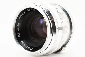 ★希少品★ミランダ Soligor Miranda 50mm F1.9★ T165#2251