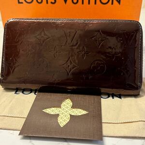 ルイヴィトン　LOUIS VUITTON ヴェルニ　財布　長財布　ジッピーウォレット　レディース