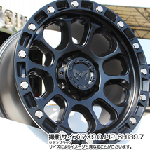 [新品4本] MKW M204 JP Spec ブラックキャット 17×8.0 +20 6H139.7 送料込み(北海道、沖縄、離島除く)「m204_1780_a20_bk」_画像4