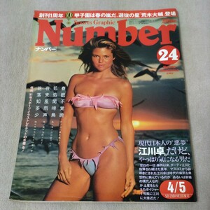 Number　ナンバー　No.24　1981年4/5　水着　高校野球