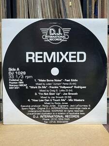 【 Rocky Jonesプロデュース！！】Various - Remixed ,D.J. International Records - DJ 1029 ,LP, Compilation ,33 1/3 RPM ,US 1991