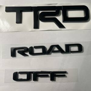 TRD OFF ROAD TRDエンブレム　マットブラック