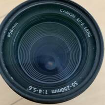 h043）Canon キャノン EF-S 55-250mm 1:4-5.6 F4-5.6 IS 説明書付_画像5