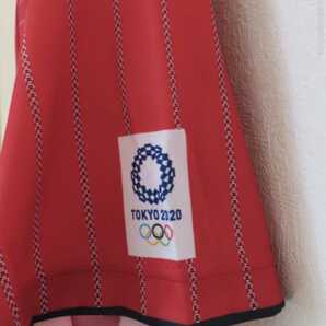 侍ジャパン 東京オリンピック 2020 日本代表 ユニフォーム Lサイズ asics アシックス 赤 レッド WBC 優勝 ウェア ベースボールシャツ 野球の画像8