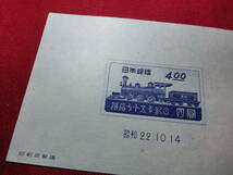  美品 鉄道75年記念 小型シート 未使用 S2327_画像3