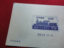 鉄道75年記念 小型シート 未使用 S2323_画像3