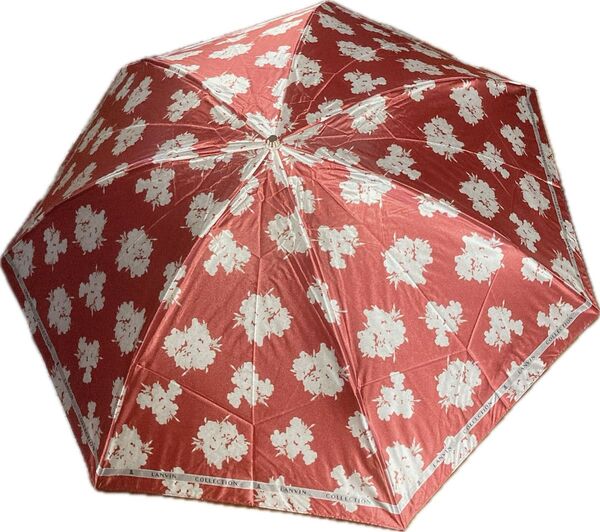 ランバンコレクション 折りたたみ雨傘 レッド