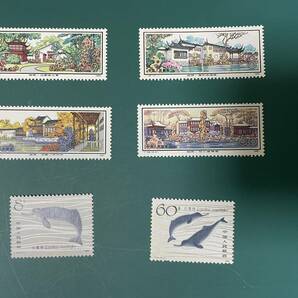 中国切手 T56、T57 未使用 2セットの画像1