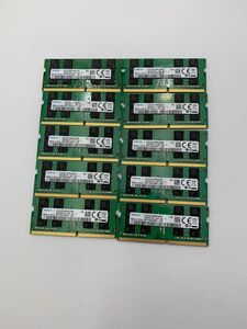 SNMSUNG 2RX8 PC4-2400T-SE1-11 16GB×1 10枚セットノート用メモリ動作品