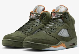 AIR JORDAN 5 RETRO "OLIVE" DD0587-308 （アーミーオリーブ/ソーラーオレンジ）