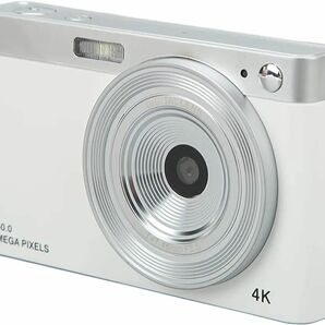 4K デジタルカメラ AF オートフォーカス バッテリー付き (白)